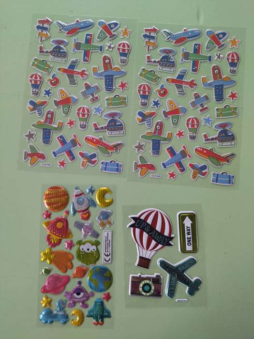 Plane, Travel, Alien Stickers