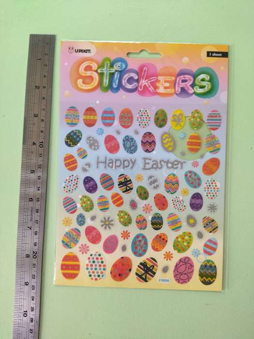 Upikit Easter Stickers - Glitter Eggs & Chicks
