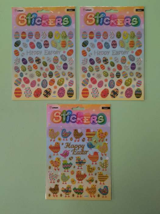 Upikit Easter Stickers - Glitter Eggs & Chicks