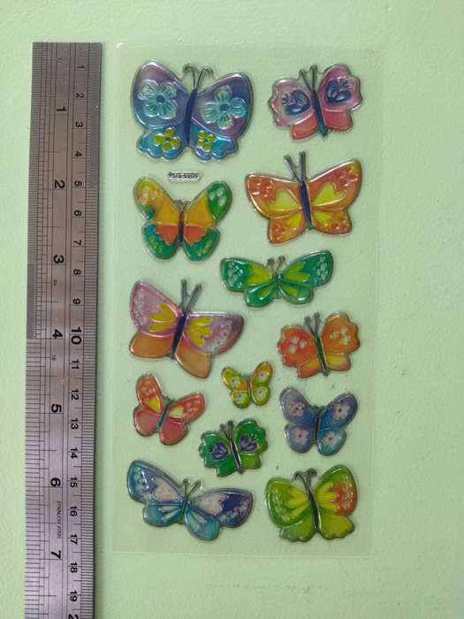 Butterfly Stickers - Puffy / Gel / Embossed