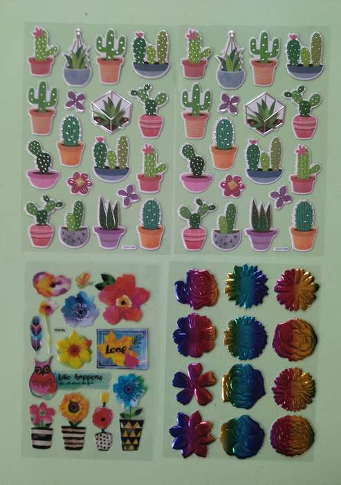 Flower & Cactus Stickers