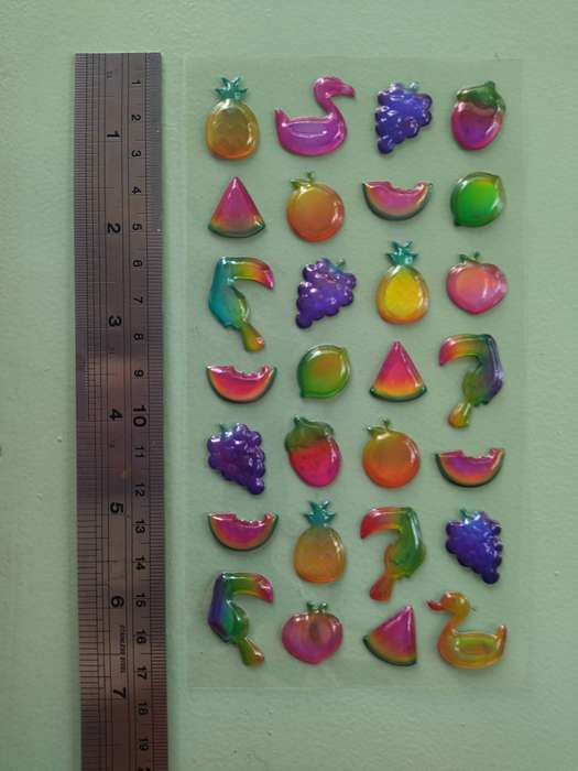 Assorted Food Stickers - Puffy