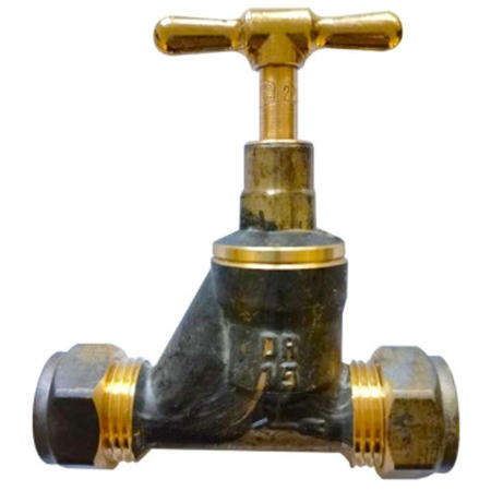 Cobra Brass Stoptap 15mm CxC LP