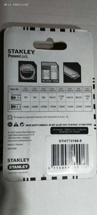 Tape Measure_STANLEY POWERLOCK_5m