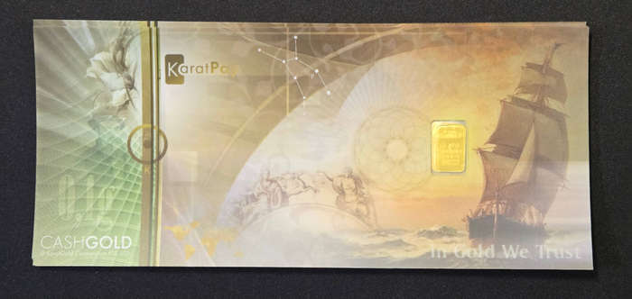 24 carat  Gold Bars (0,10 grams)