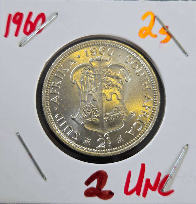 2 Shilling 1960 Unc