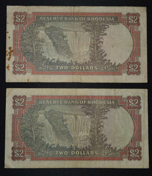 Rhodesia $2 Banknotes