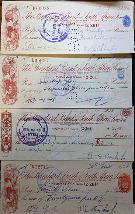 Standard Bank cheque
