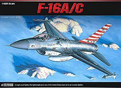 Academy Model, USAF F-16A/C, No. 12259, 1/48 Scale