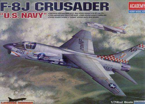 Academy Model, F-8J Crusader "U.S. Navy", No. 12412, 1:72 Scale