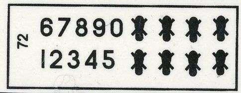 Moria Aranid Decals, SAAF Black Numbers & Feet Badge,  ACD-146,  Decals,  1/72 Scale