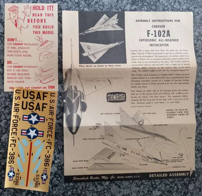 Strombecker Models, Convair F-102A - Sling Launched