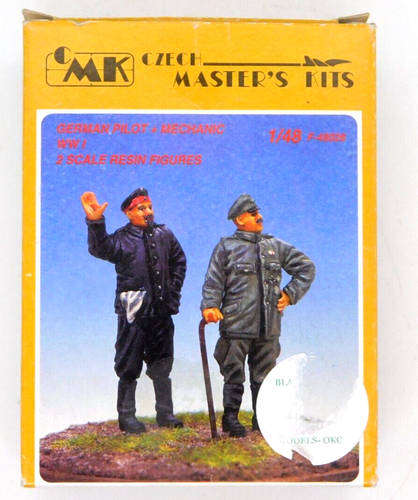 CMK Model, German Pilot And Mechanic WWI 1:48 F-48026 2 Figures Model Kit Resin