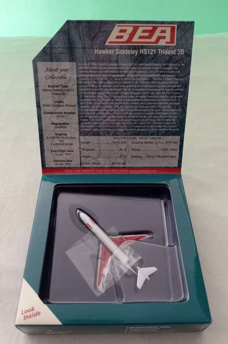 Gemini Jets, BEA HAWKER SIDDELEY HS 121 TRIDENT 3B GEMINI 1/400