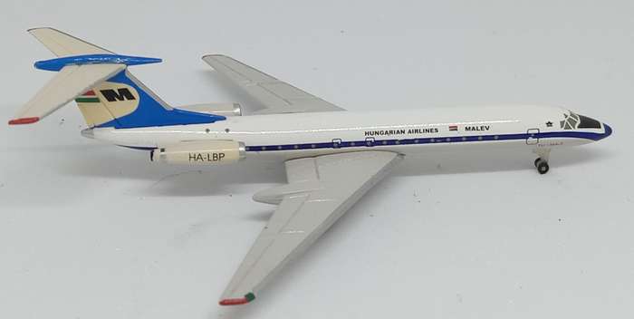 Herpa Wings, Malev Hungarian Airlines, Tupolev 134A, Reg. HA-LBP, 512145, 1,500 Scale