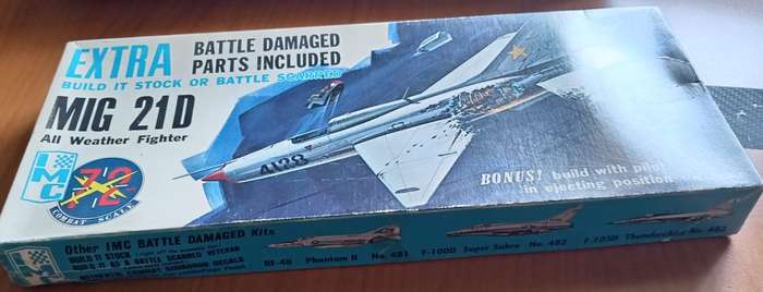 IMC Models, MIG 21D Build Stock or Battle Damaged All Weather Fighter Model Kit