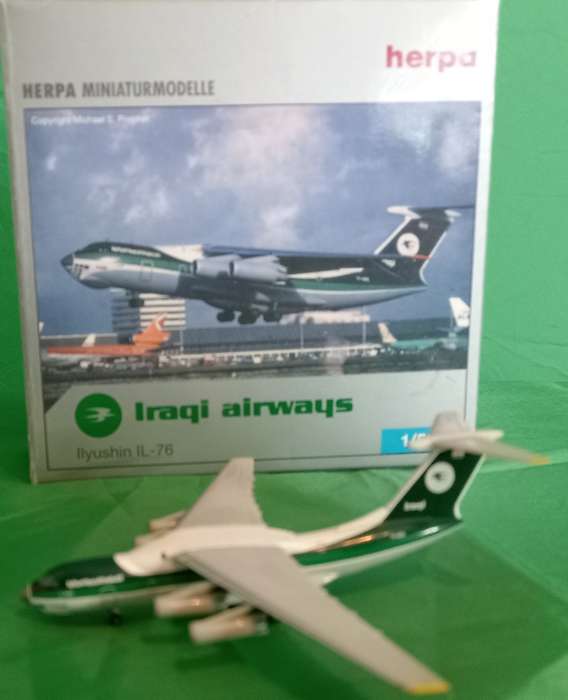 Herpa Wings Model, Iraqi Airways, Ilyushin IL-76, 513852, Reg.YI-ANI, 1,500 Scale
