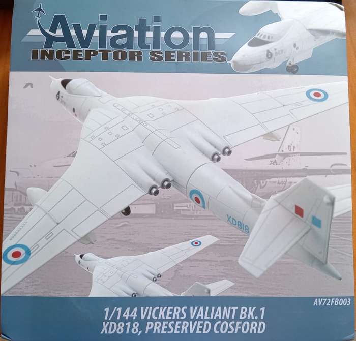 Aviation72, Vickers Valiant BK.1, Reg. XD818, AV72FB003, 1,144 Scale