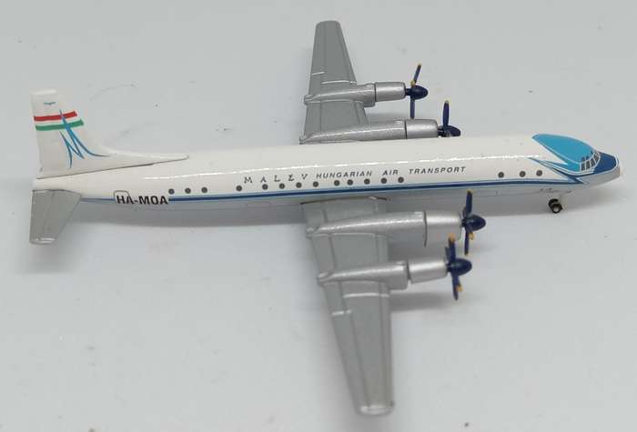 Herpa Wings Model, Malev Hungarian Airlines, Ilyushin IL-18, Reg. HA-MOA, 513968, 1,500 Scale