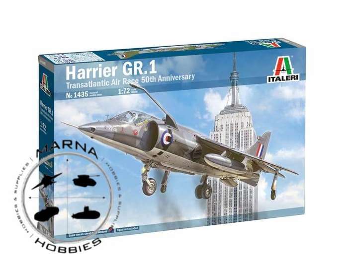 Italeri Model, Harrier GR.1 Transatlantic Air Race 50th Anniversary No. 1435 | 1:72