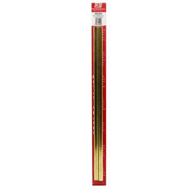 K&S Precision Metals, 5094, Small Brass Oval Tube Shape, 12" Long, 2 Pieces per Pack