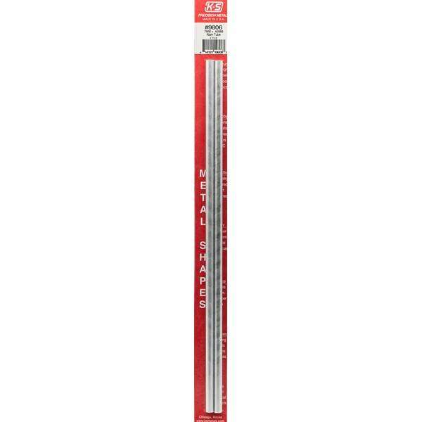 K&S Precision Metals, 9806, 7mm Round Aluminium Tube 300mm (2pce) .45mm Wall