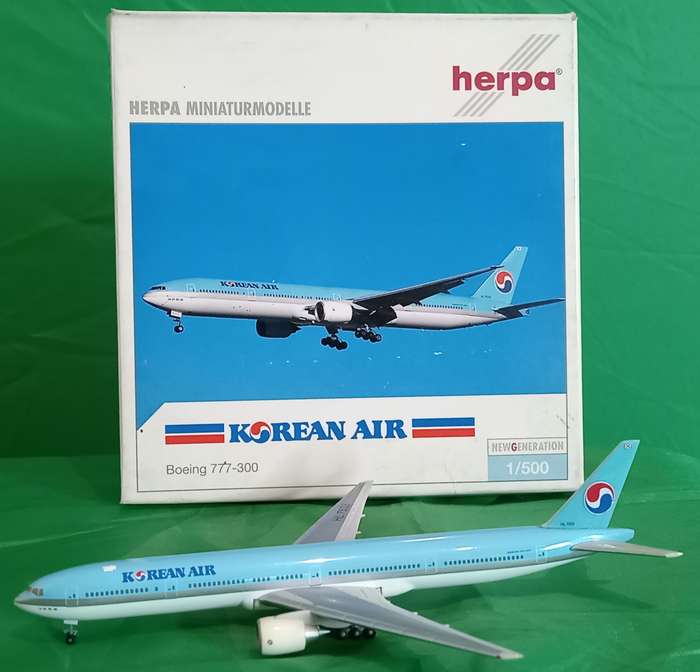 Herpa Wings, Korean Air B777-300, 506601, 1:500, HL7533