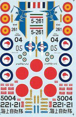 Micro Scale Decals, Lockheed P-3 Orion New Zealand, Japan, Spain, Iran, No. 72-416, 1/72 Scale