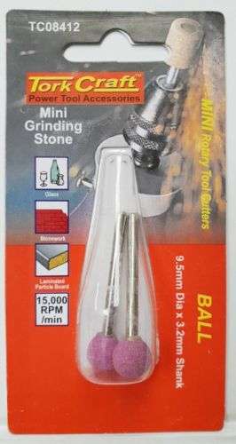 Tork Craft  Power Tools Accessories, Ball 9.5mm x 3.2mm Shank TC08412