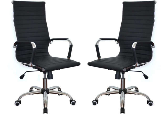 High back office chair in black color by Gen Ems