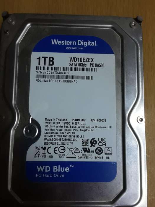Western Digital 3.5inch SATA 3  1000Gb