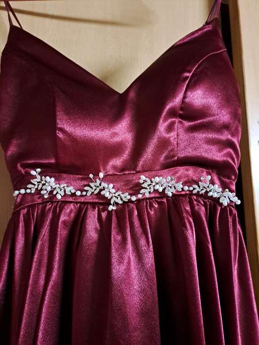 Red Satin Matric farewell dress