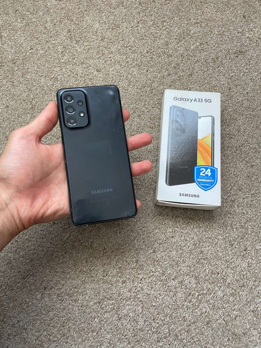 Samsung A33 5G 128gb Dual sim 6gb ram with box and cover