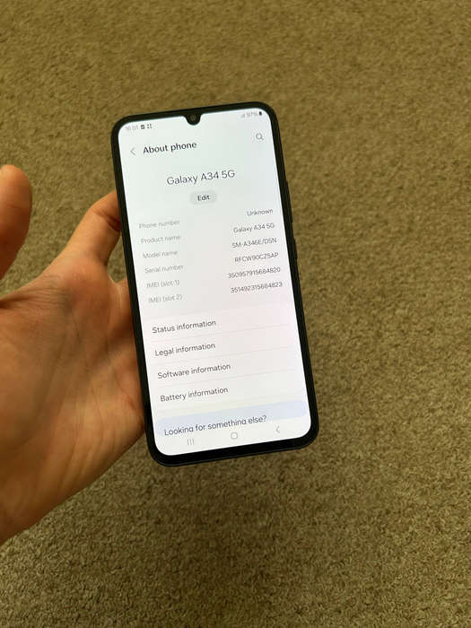 Samsung A34 5G Dual SIM 128gb 6gb ram Good condition