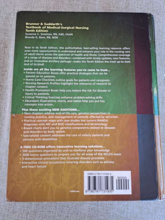 Brunner and Suddarth's Textbook of Medical-Surgical Nursing, 10th Edition