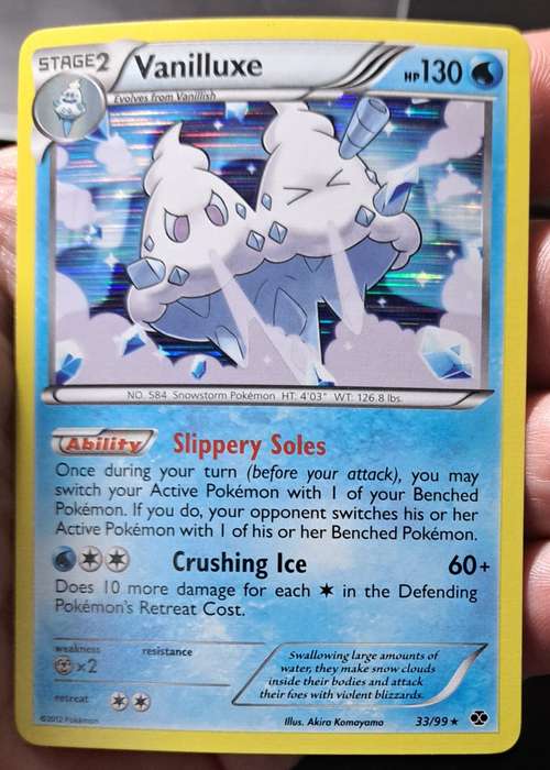 Pokemon Trading Cards - Vanilluxe - 33/99 - Holo Rare - Holo Rare - Next Destinies - NM