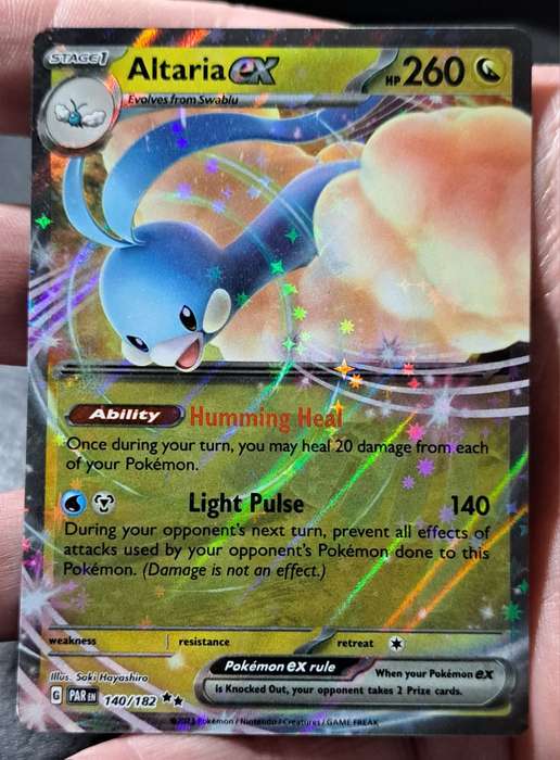 Pokemon Trading Cards - Altaria ex - 140/182 - Ultra Rare - Paradox Rift - NM