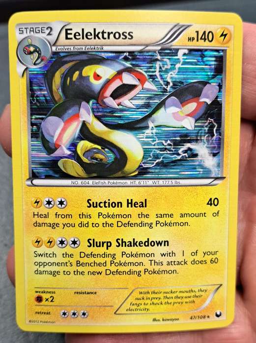 Pokemon Trading Cards - Eelektross - 47/108 - Holo Rare - Dark Explorers - NM