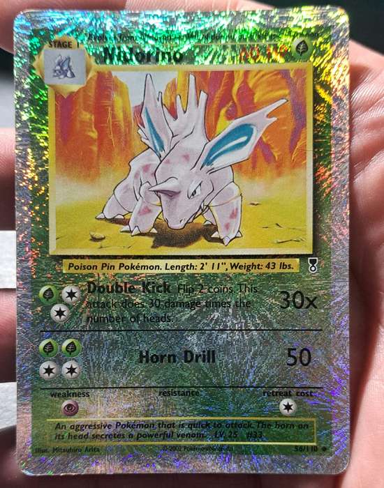 Pokemon Trading Cards - Nidorino - 56/110 - Reverse Holo - Legendary Collection  - LP