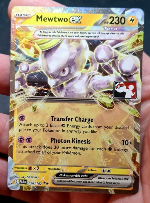 Pokemon Trading Cards -  Mewtwo ex (058/182) Holo [Prize Pack Series Five] - NM
