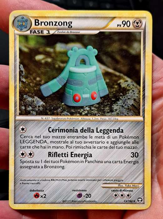 Pokemon Trading Cards -  Bronzong - 15/102 - Rare HGSS - Triumphant Singles - LP/NM