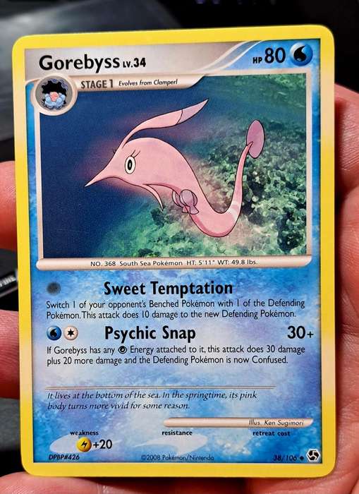 Pokemon Trading Cards - Gorebyss - 38/106 - Uncommon Diamond & Pearl: Great Encounters - NM