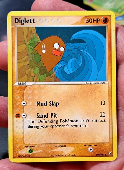 Pokemon Trading Cards - Diglett - 50/100 - Ex Crystal Guardians Singles - LP