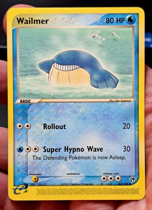 Pokemon Trading Cards - Wailmer - 83/100 - Ex Sandstorm Singles - NM