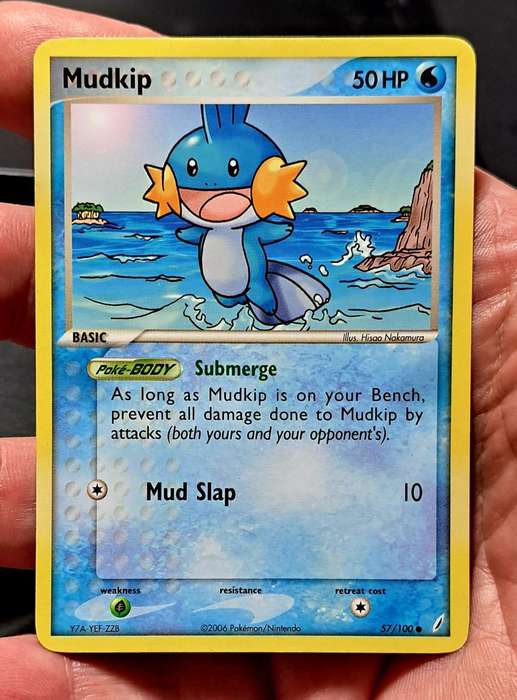 Pokemon Trading Cards - Mudkip - 57/100 - Common Ex Crystal Guardians Singles - NM