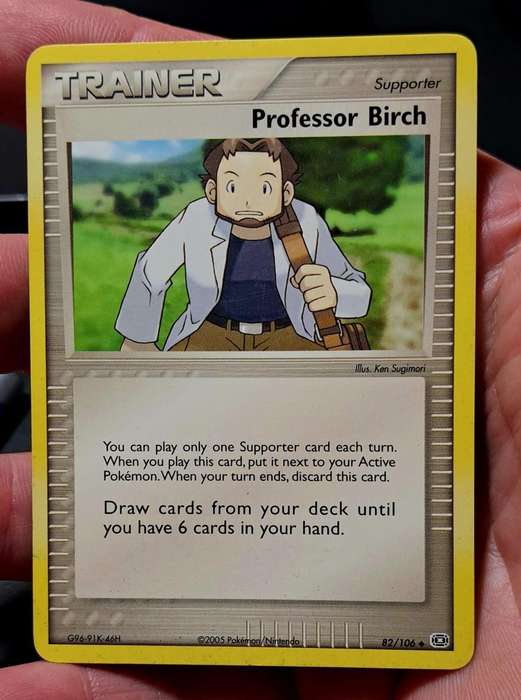 Pokemon Trading Cards - Professor Birch - 82/106 - Uncommon Ex Emerald Singles -NM