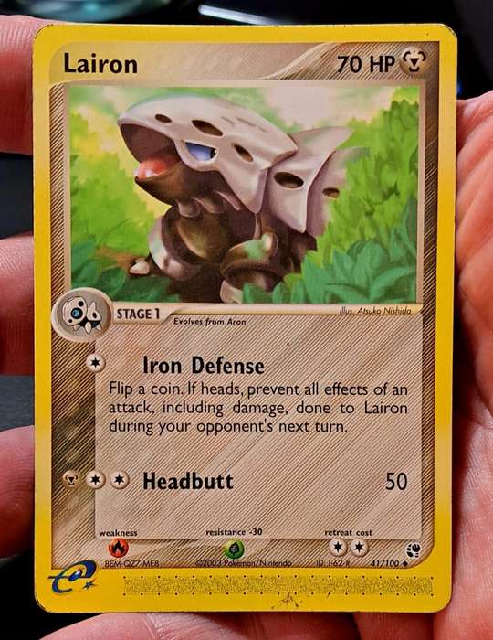 Pokemon Trading Cards - Lairon - 41/100 - Uncommon Ex Sandstorm Singles - LP
