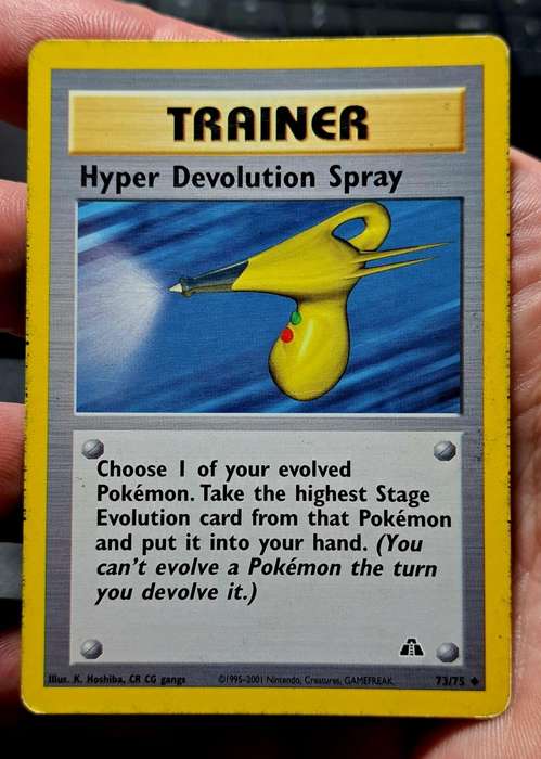 Pokemon Trading Cards - Hyper Devolution Spray - 73/75 - Uncommon Unlimited Neo Discovery - LP/MOD