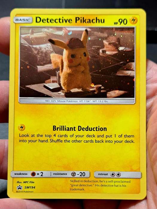 Pokemon Trading Cards - Detective Pikachu - SM194 - Holo Promo Pokemon Sun & Moon Promos - NM