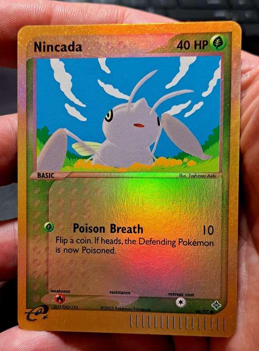 Pokemon Trading Cards - Nincada - 66/97 - Reverse Holo Ex Dragon Reverse Holo Singles  - LP